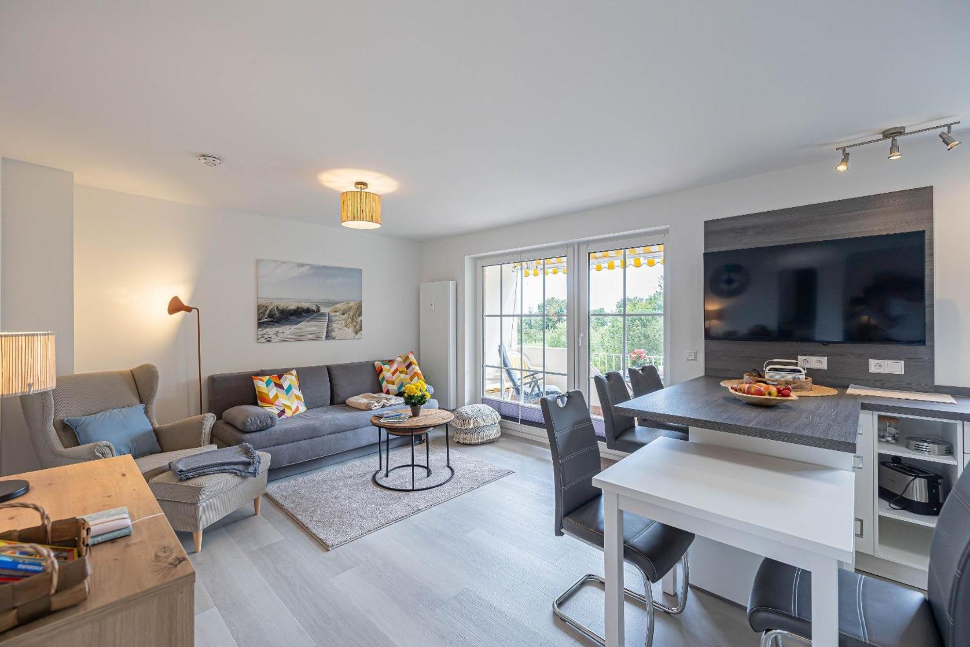 Fewo1846 - Strandresidenz Wassersleben Suedblick App 689 - Komfortables Apartment Mit Balkon Und Meerblick Harrislee Bagian luar foto