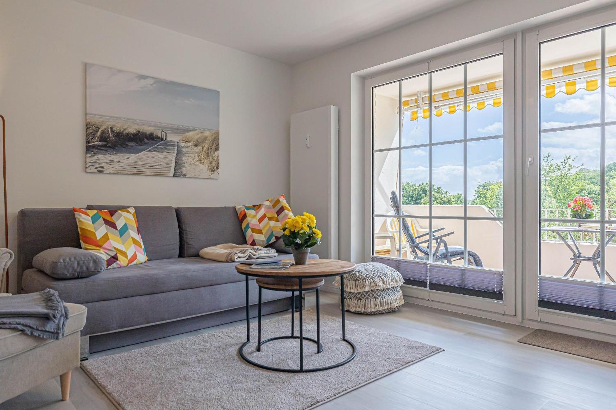 Fewo1846 - Strandresidenz Wassersleben Suedblick App 689 - Komfortables Apartment Mit Balkon Und Meerblick Harrislee Bagian luar foto