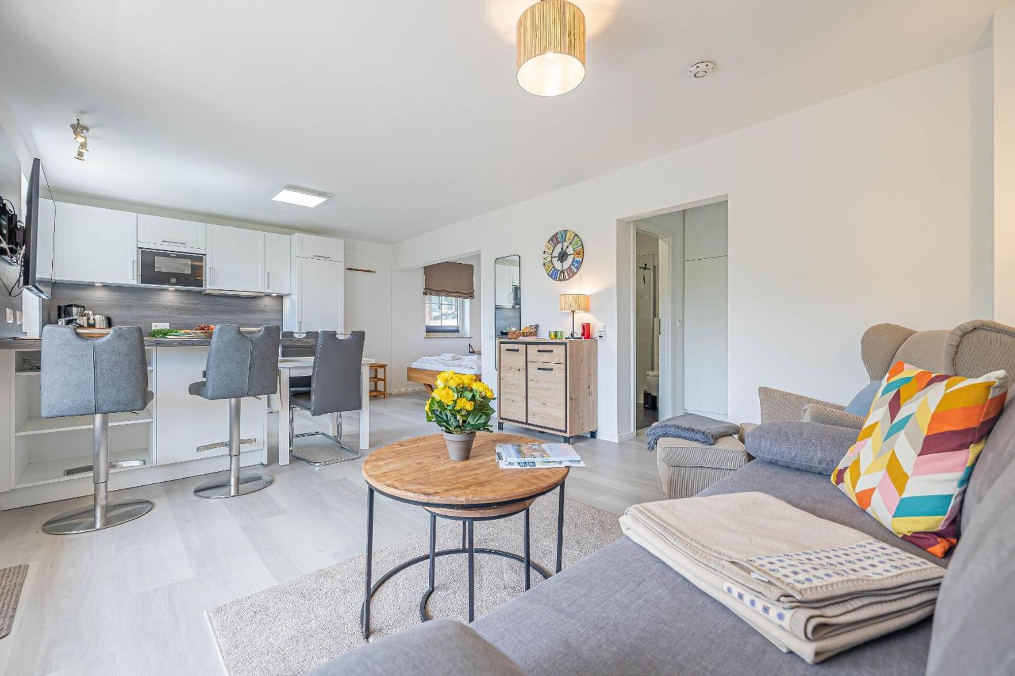 Fewo1846 - Strandresidenz Wassersleben Suedblick App 689 - Komfortables Apartment Mit Balkon Und Meerblick Harrislee Bagian luar foto