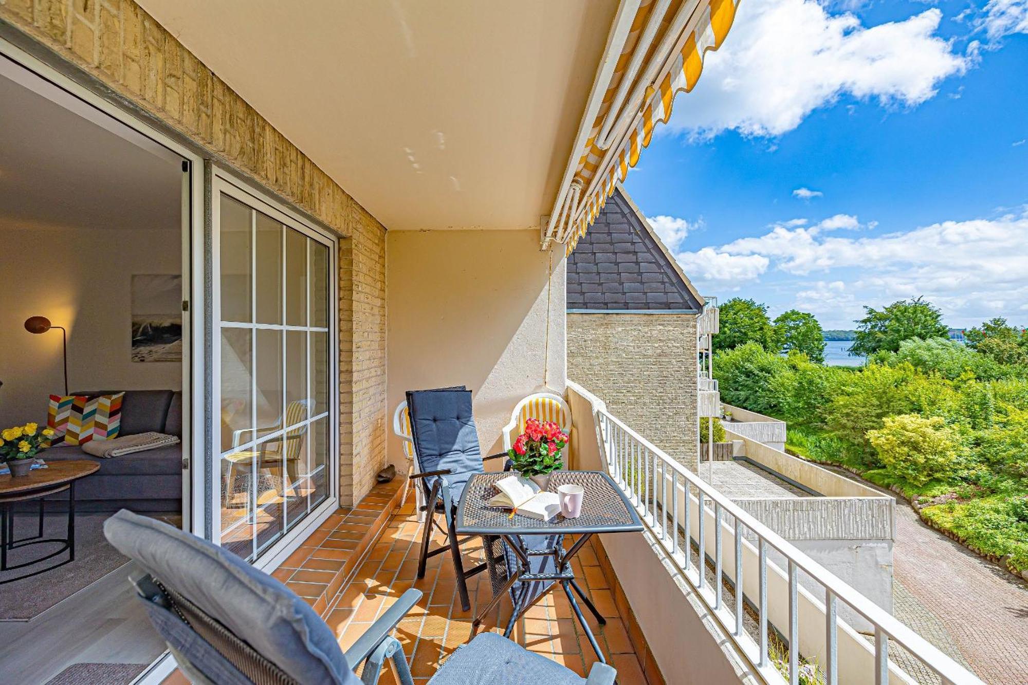 Fewo1846 - Strandresidenz Wassersleben Suedblick App 689 - Komfortables Apartment Mit Balkon Und Meerblick Harrislee Bagian luar foto