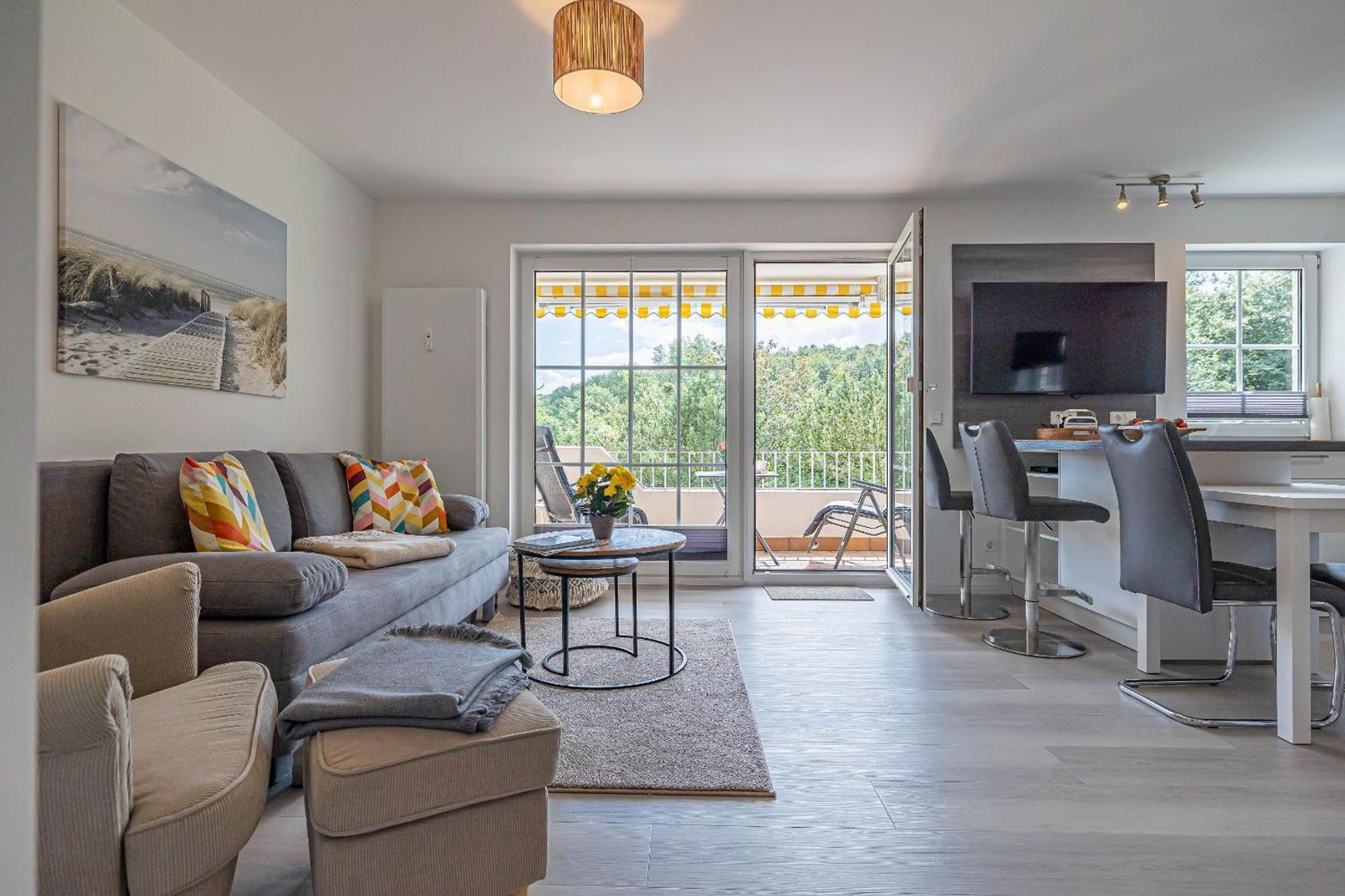 Fewo1846 - Strandresidenz Wassersleben Suedblick App 689 - Komfortables Apartment Mit Balkon Und Meerblick Harrislee Bagian luar foto
