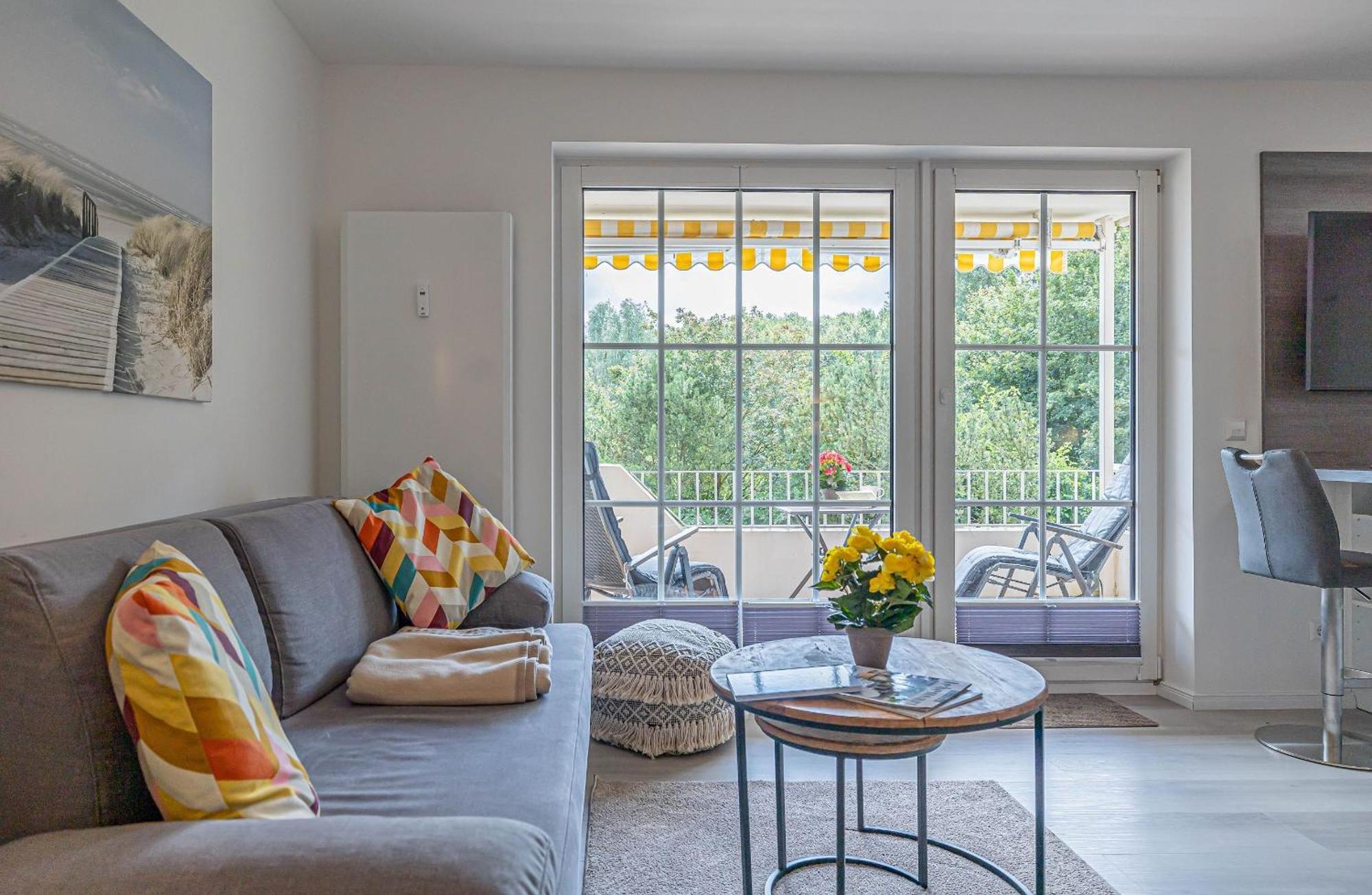 Fewo1846 - Strandresidenz Wassersleben Suedblick App 689 - Komfortables Apartment Mit Balkon Und Meerblick Harrislee Bagian luar foto