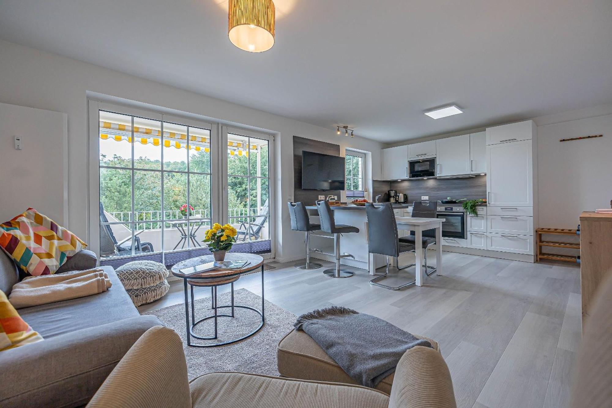 Fewo1846 - Strandresidenz Wassersleben Suedblick App 689 - Komfortables Apartment Mit Balkon Und Meerblick Harrislee Bagian luar foto